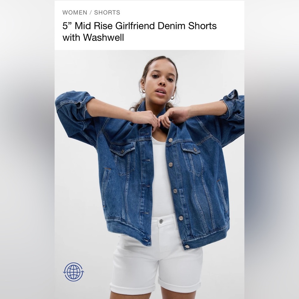 NWT GAP Women’s girlfriend 5” shorts